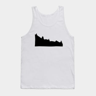 Chamois silhouette mountains Tank Top